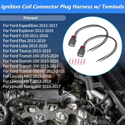 Ignition Coil Connector Plugs for Ford Flex (2013-2019)