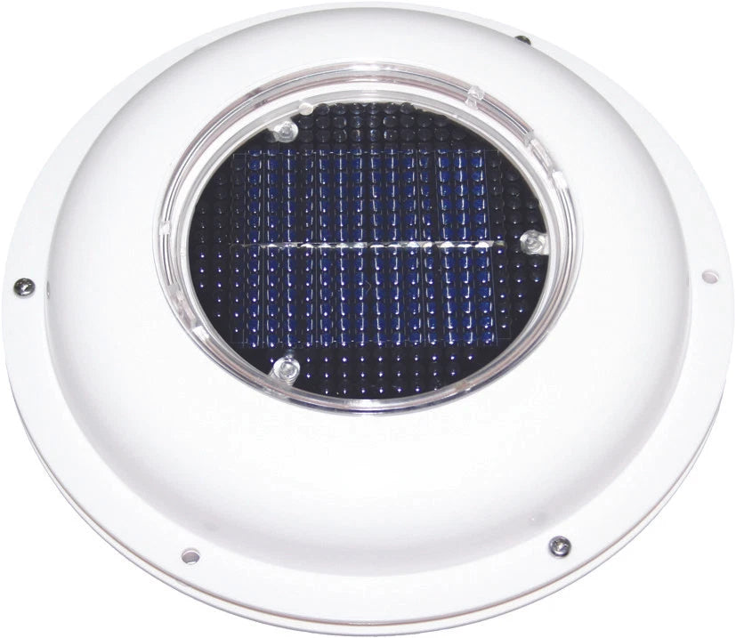 Solar Vent Exhaust & Intake for Caravan/Boat White Plastic Low Profile