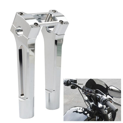 8" Chrome Pullback Handlebar Riser for Harley Dyna M8 Softail Street Bob (18-21)