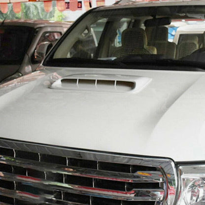 Universal Car Bonnet Vent Decor Cover Sticker for White ABS (2023)