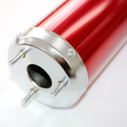 Twin Exhaust Pipe + RED Alloy Mufflers for 110cc Dinosaur Style Quad ATV