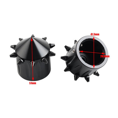 CNC Cut Front Axle Cap Nut Covers for Harley Touring Road King Street
