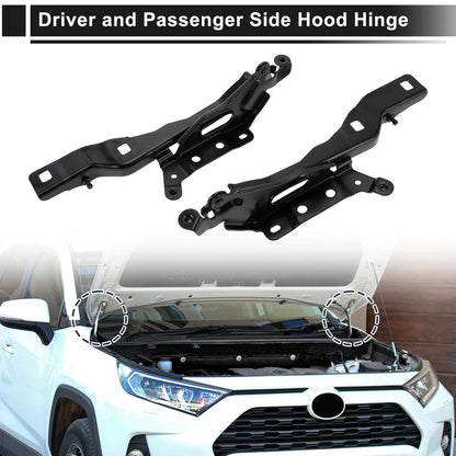 Hood Hinges for Ford F-150 2015-2020 Front Bonnet Bracket 2 x Covers