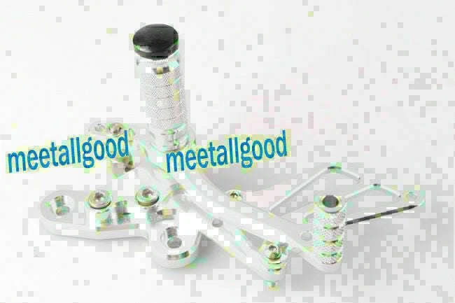 Adjustable Rearset Footpegs for Suzuki Hayabusa 1999-2008 - Silver Finish