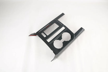 Carbon Fiber Interior Gear & Water Cup Holder Trim for Ford F150 (2015-2019)