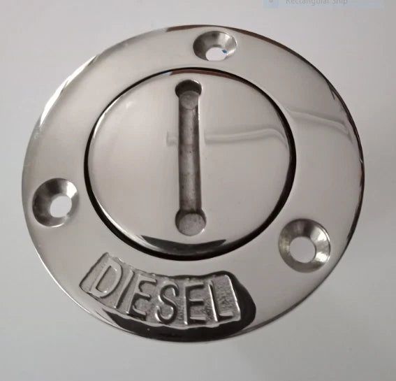 Deck Filler Diesel 38MM 316 Marine Grade Stainless Steel & Key