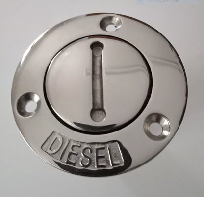 Deck Filler Diesel 38MM 316 Marine Grade Stainless Steel & Key