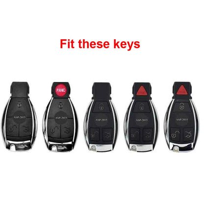 White Paint Plastic FOB Remote Key Shell Cover fit for Benz A B C E S GLC GLE