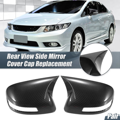 Rearview Mirror Cover Overlay Carbon Fiber for Honda Civic (2012-2015)