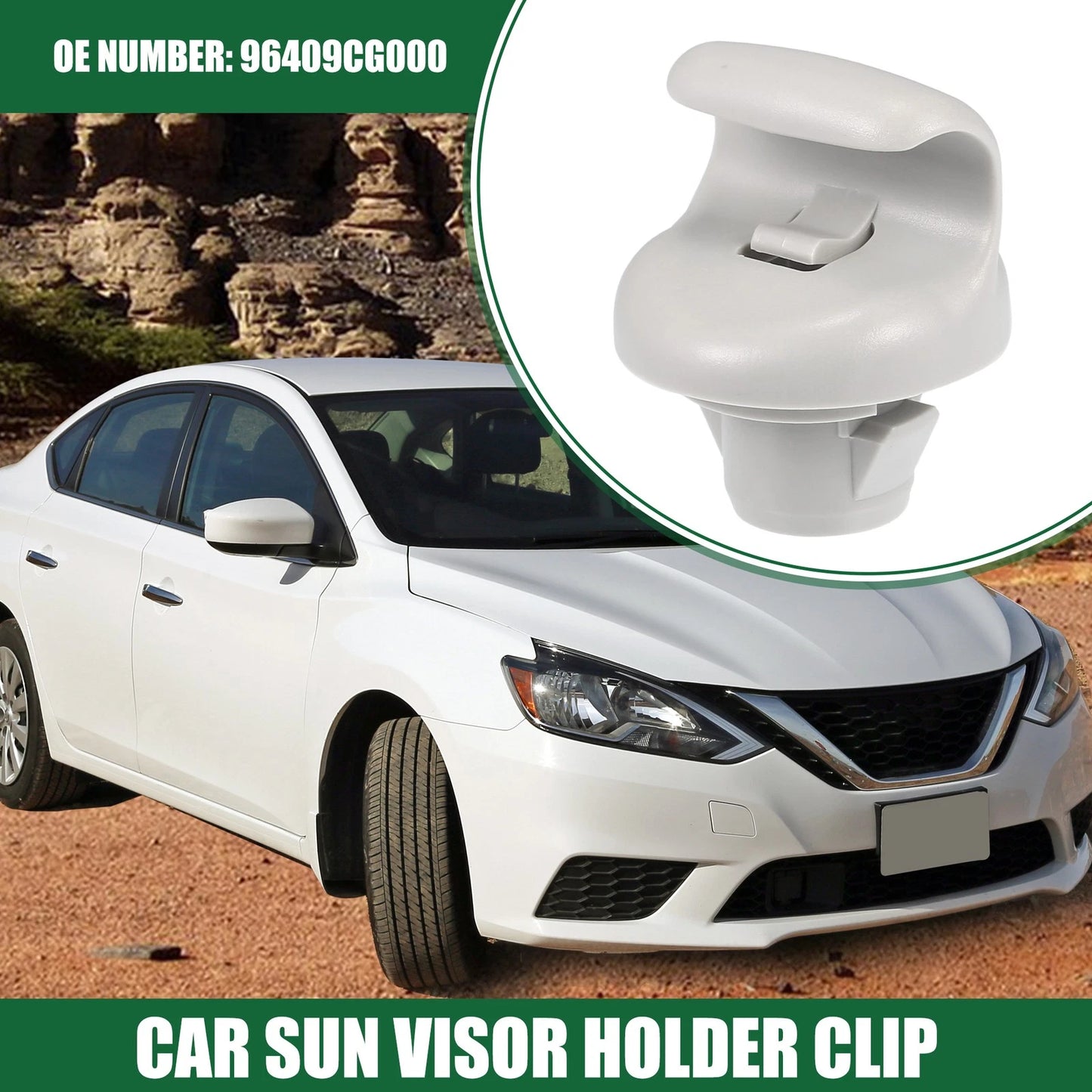 Sun Visor Holder Clip for Nissan Sentra (2015-2019)