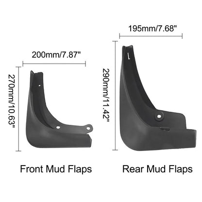 4 Pcs Mud Flaps Splash Guards for Tesla Model 3 (2017-2023)
