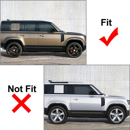 Black Rear Wheel Arch Molding for Land Rover Defender 90 110 (2020-2023)