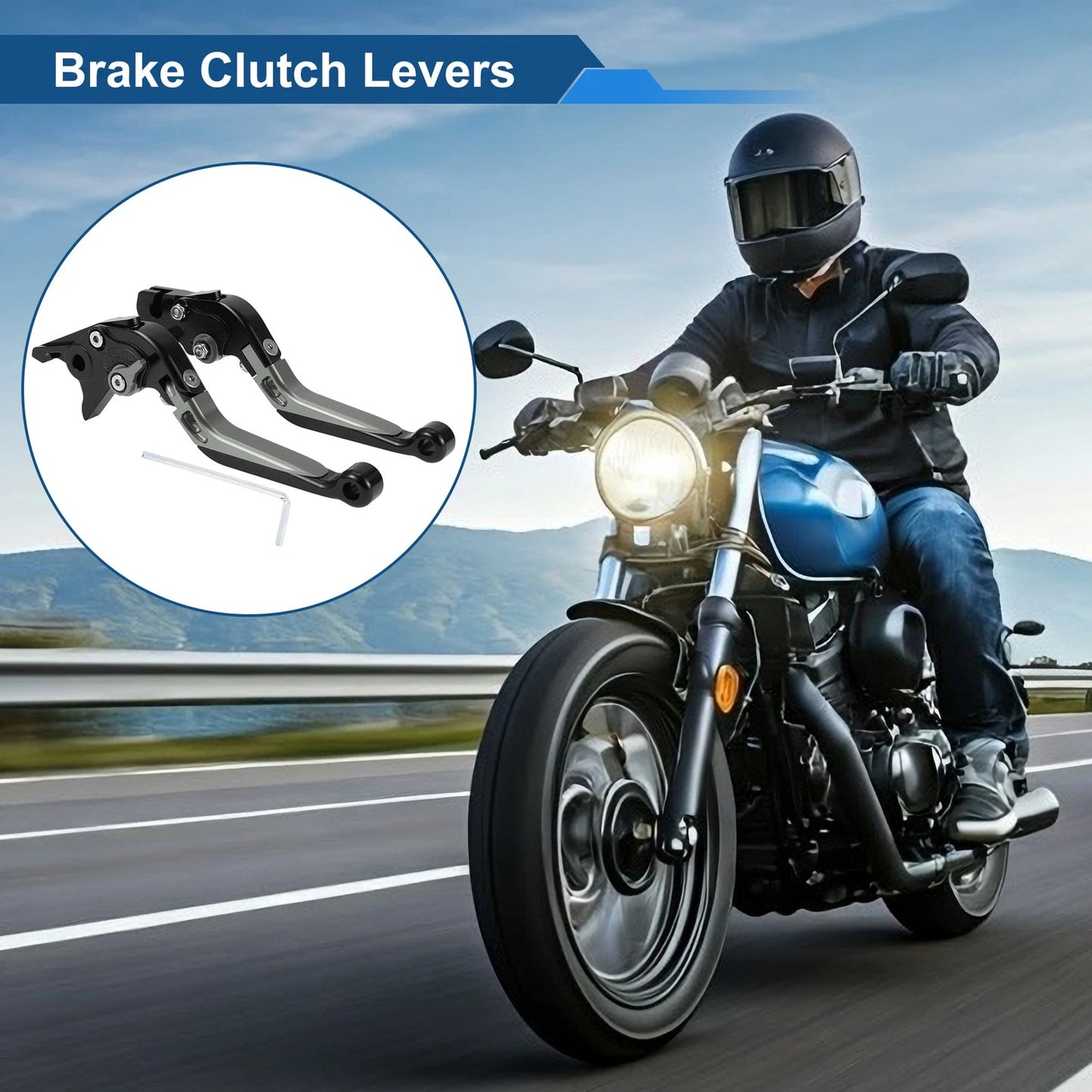 Adjustable Brake Clutch Levers / 1 Set for Yamaha YZF R1 (2002–2003)