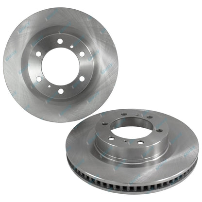 2 x Front Brake Rotors & Pads for Toyota Prado GRJ150R V6 4.0L (2009-2018)