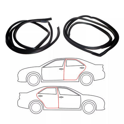 Rear Door Weatherstrip x2 for Toyota Corona Sedan T40-RT56 1964-1970