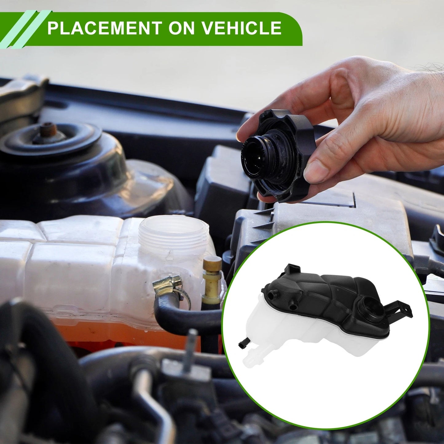 Coolant Expansion Recovery Tank for Volvo S60 S80 V60 XC60 (2001-2023)