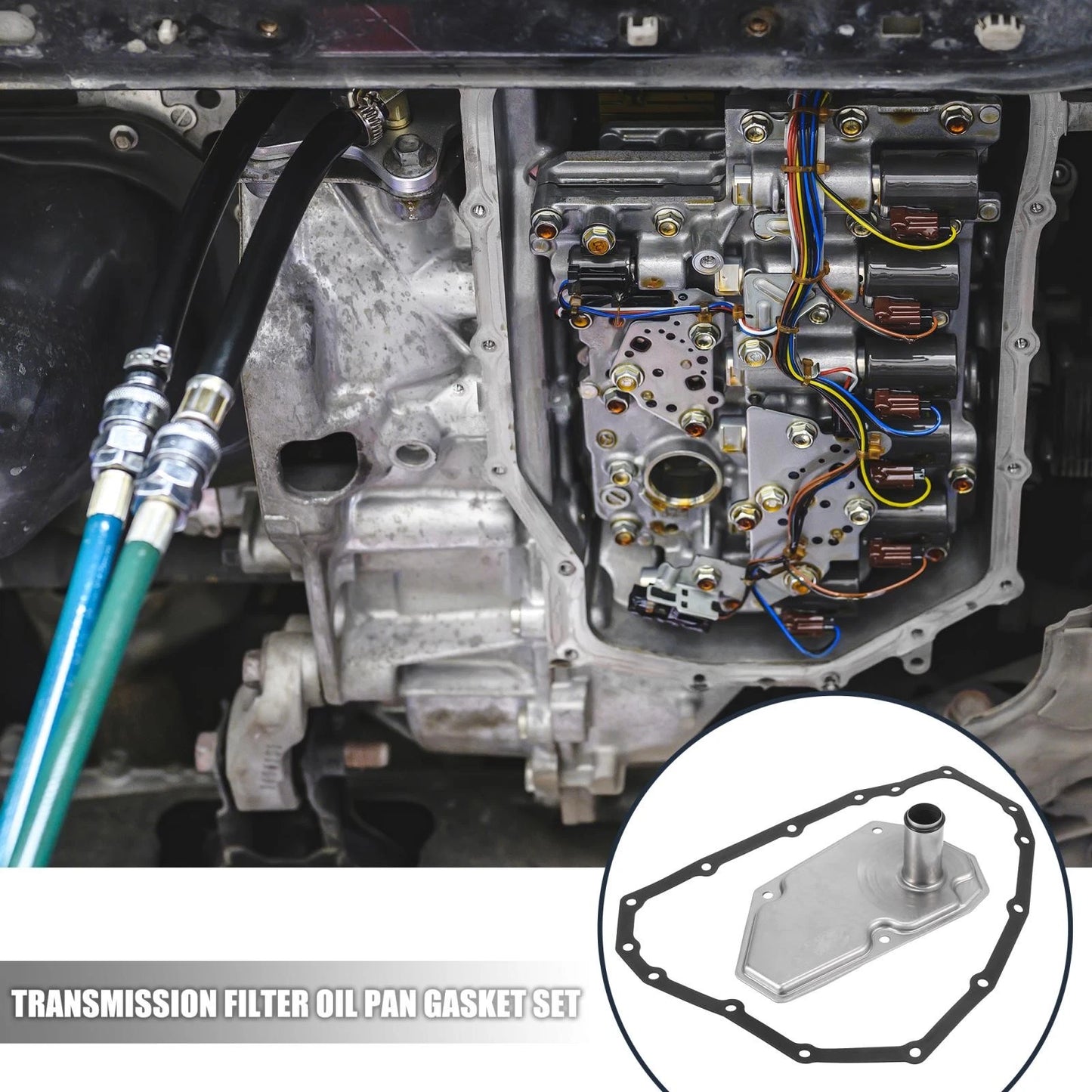 Transmission Filter Oil Pan Gasket Set for Nissan Sentra (2013-2019)