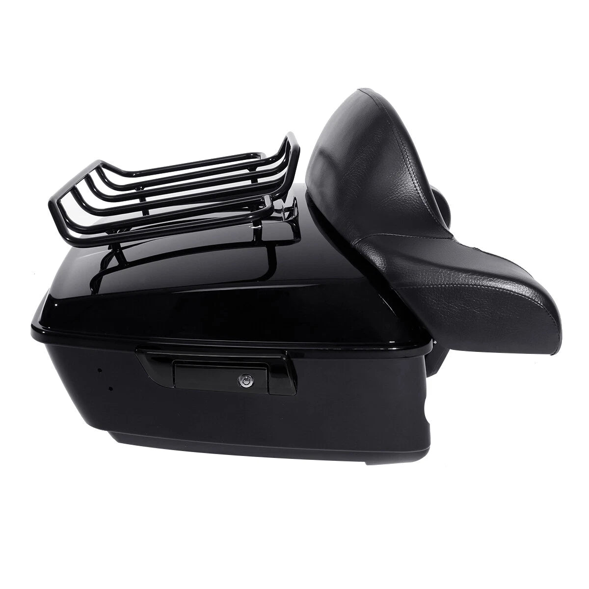 Black King Trunk Pad Mount Rack for Harley Touring (2014-2025)