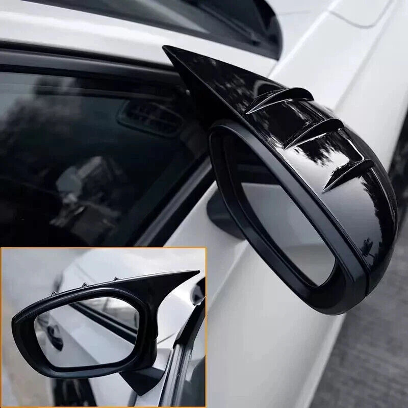 Gloss Black M-Horn Style Side Mirror Cover Caps for Honda Civic (2022-2025)