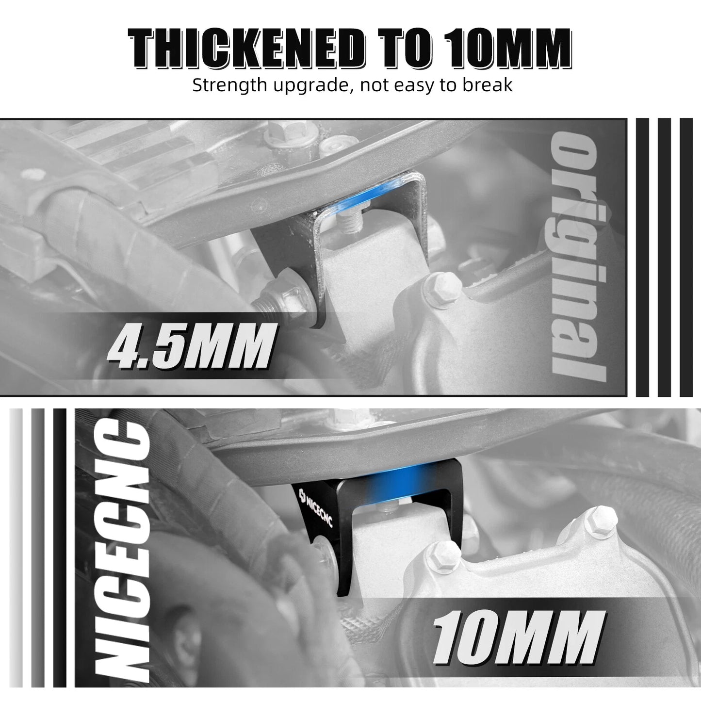 Engine Stay Mounting Brackets Set for Yamaha Raptor 700/700R (2008-2024)