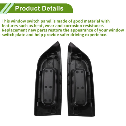 Rear Left & Right Window Switch Bezel Covers for Toyota Yaris (2006-2011)