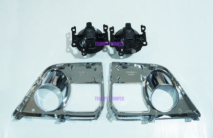 Chrome Cover Trim + Fog Lamp Spot Light for Mitsubishi Triton L200 (2019-2022)