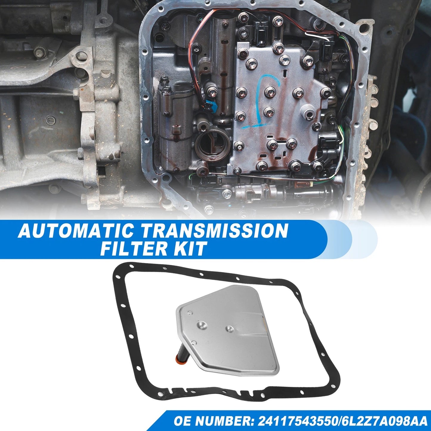 6HP26 Transmission Filter Oil Pan Gasket Kit for Ford (2003-2010)