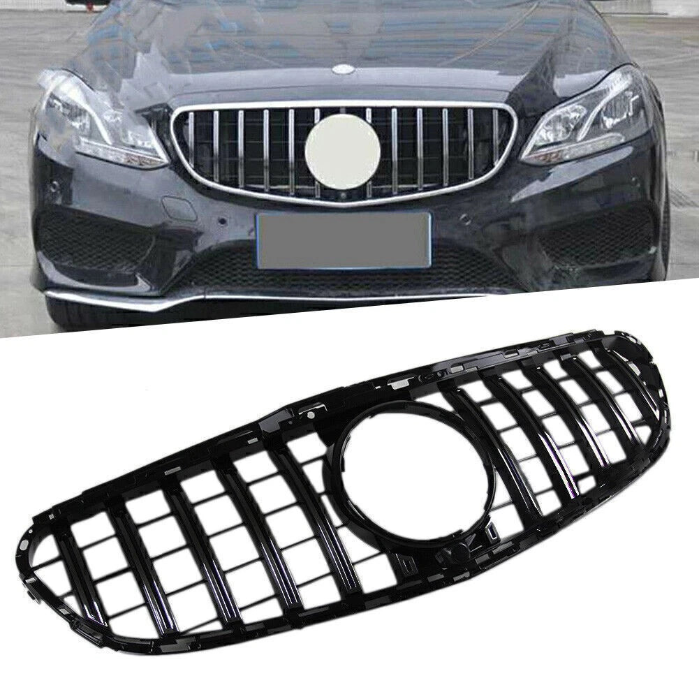Black GT Style Front Bumper Grille for BENZ E CLASS W212 (2014-2015)