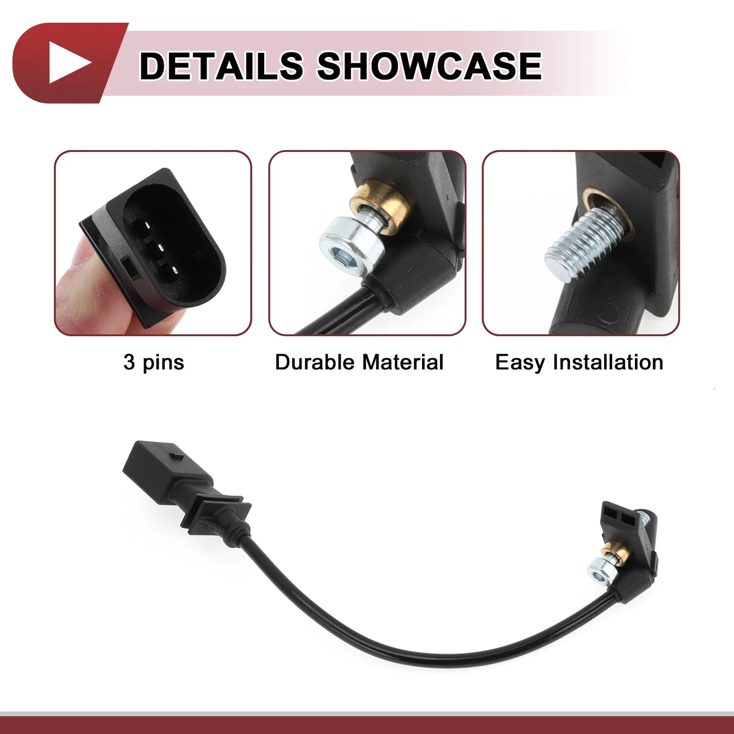 Crankshaft Position Sensor for BMW X5 E70 3.0d (2006-2008) 1 Pc