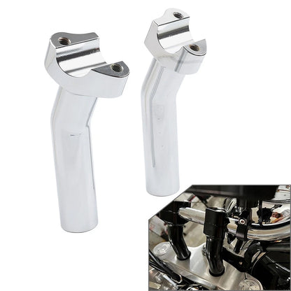 5.5" CNC Pullback Handlebar Risers for Harley Dyna Softail Sportster (2004-2023)