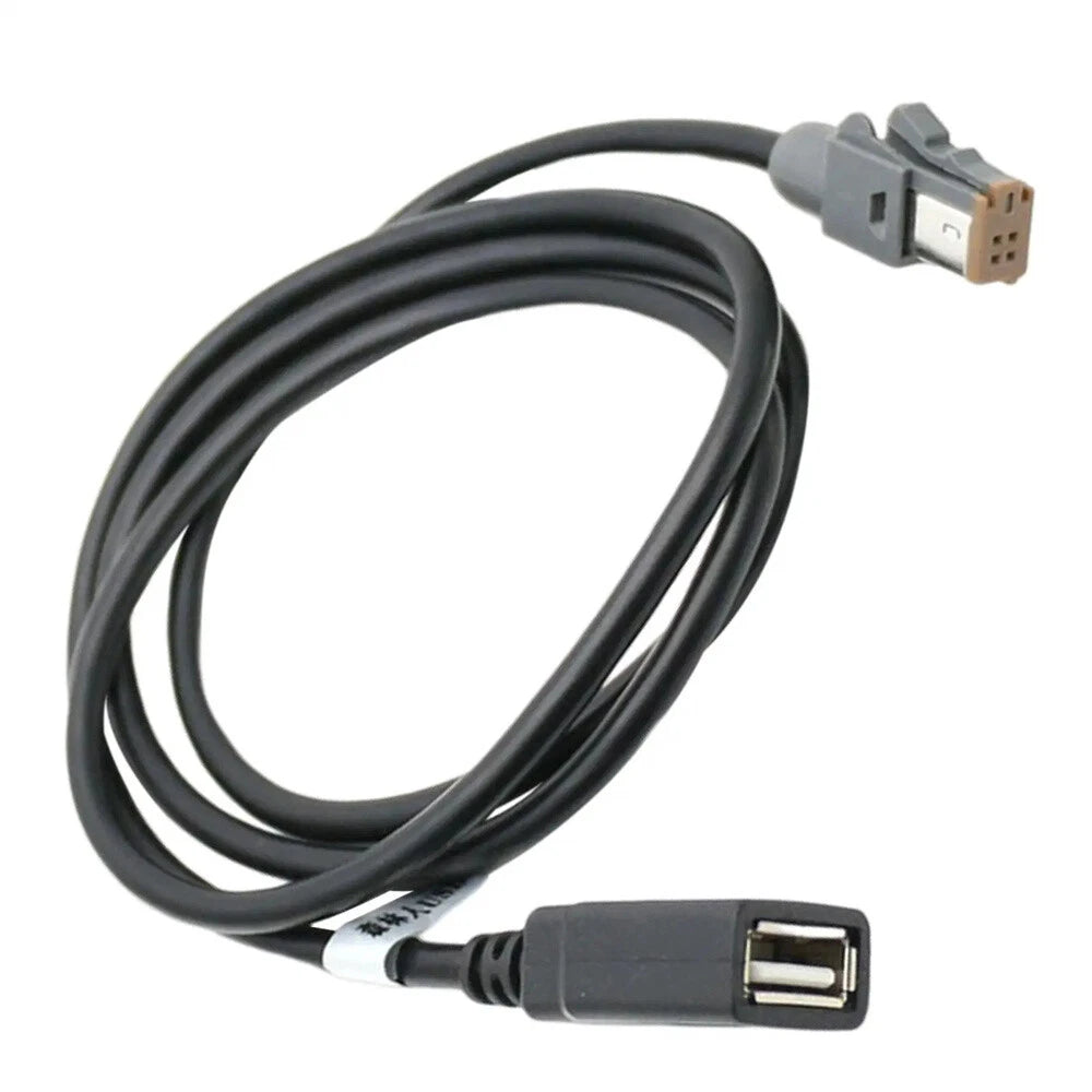 AUX Audio Input Media Data Wire Plug to USB Adapter for PR43 MR52