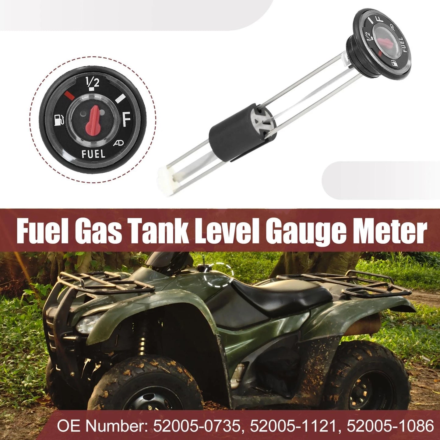 Fuel Tank Level Gauge w Cap for Kawasaki Bayou Prairie