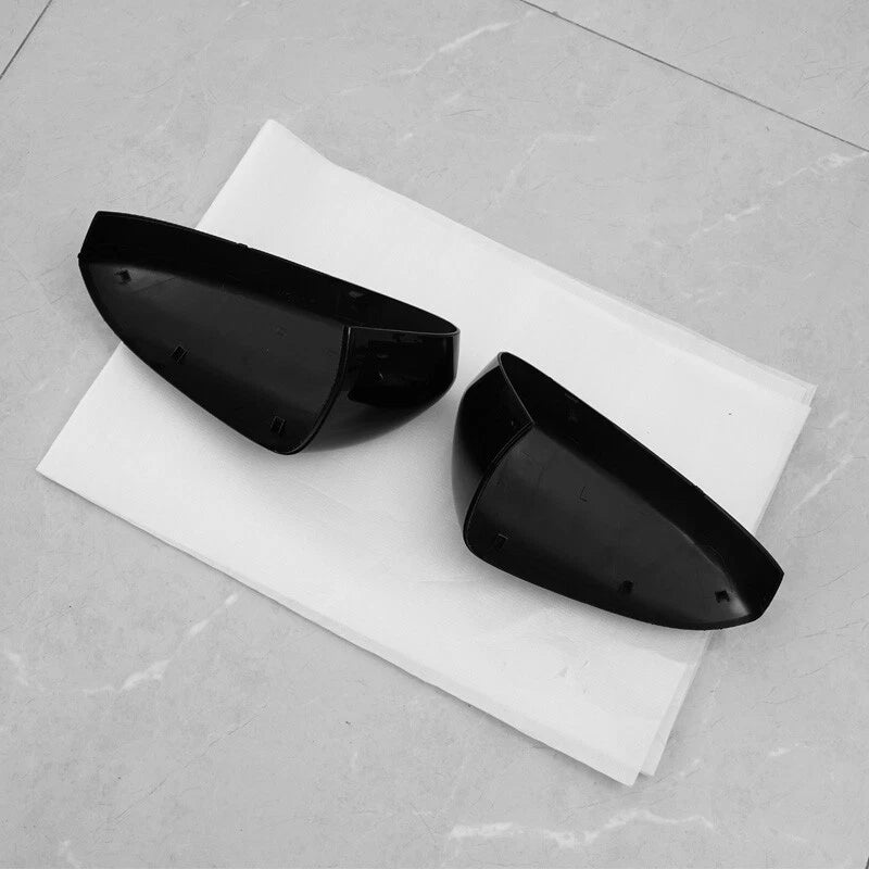 2 x Side View Mirror Cover Caps for Ford Fusion (2013-2019) Gloss Black