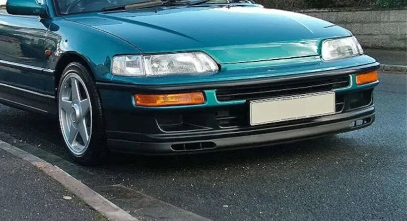 2 Piece Euro Front Bumper Splitter for Honda CRX (1990-1991)