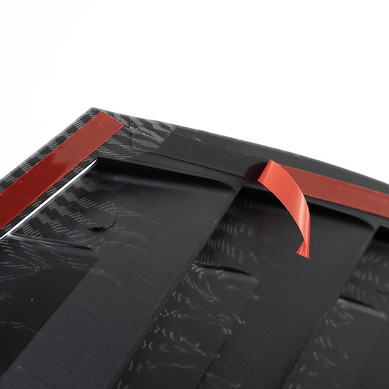 Carbon Style Rear Vent Window Scoop Louver Cover Trim for Nissan Sentra (2020-2024)
