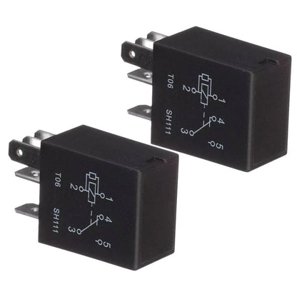 5 Pin Fuel Pump Relay 2Pcs for Buick Ford Toyota Oldsmobile (1990-2005)