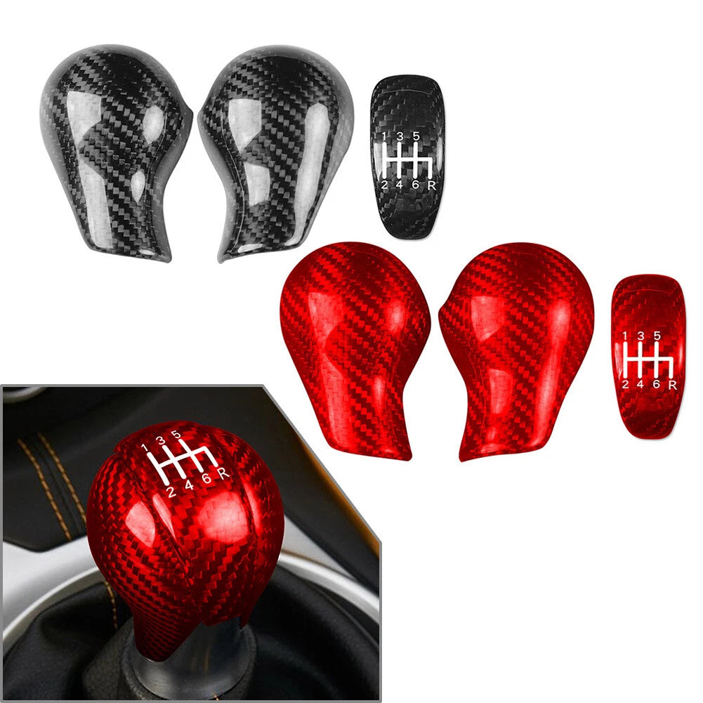Carbon Fiber Gear Shift Knob Cover Trim for Nissan 370Z Z34 (2009-2018)