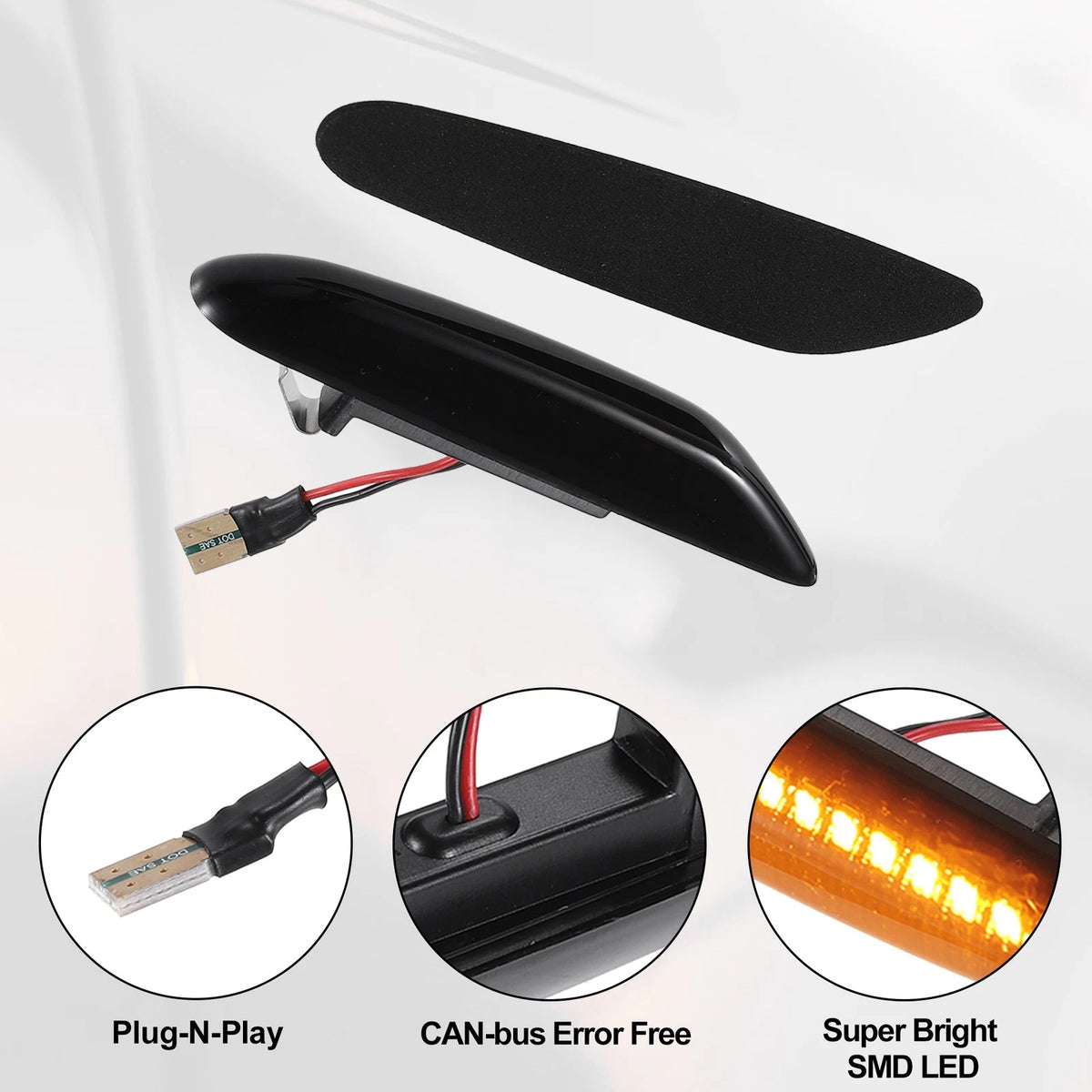 Car Side Marker Turn Signal Light for BMW X3 E83 (2003-2011) - 2 x Lights