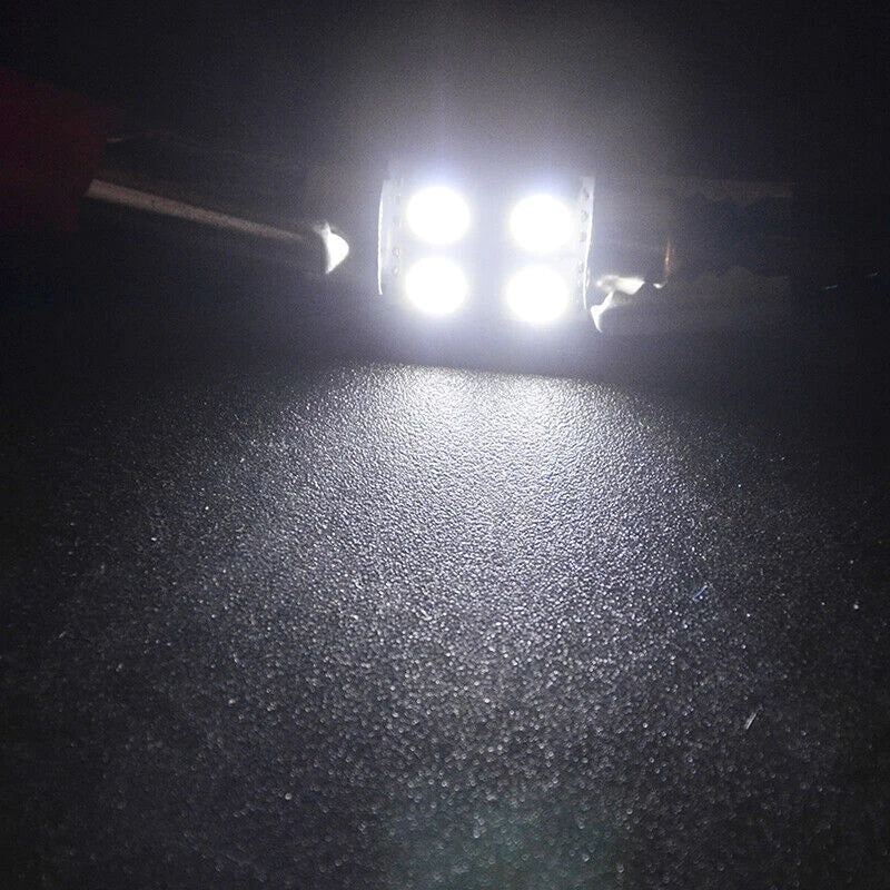 8PCS White 31mm Car Wedge Parking Bulb Lights for Various Makes & Models
