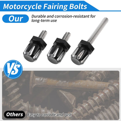 Windshield Bolts Black for Harley Davidson Touring Freewheeler