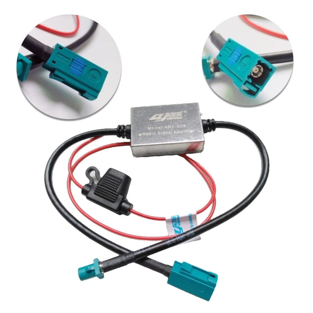 Antenna Signal Booster 25dB Gain for Car FM&AM Radio Inline