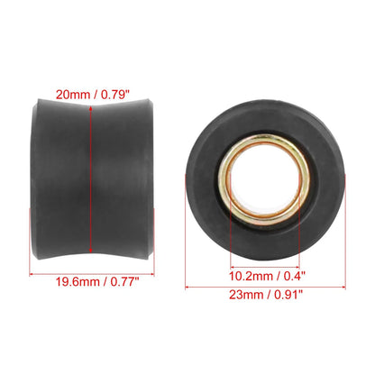 6pcs Rear Shock Absorber Cushion Rubber Ring Bushing for Motorbike