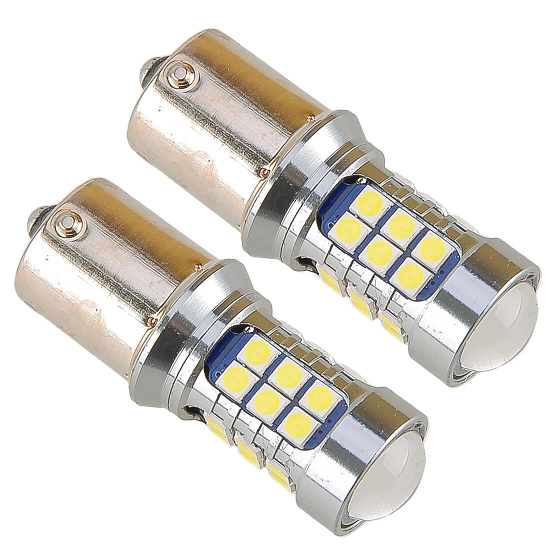 1156 27SMD White LED Parking Back Up Tail Light Bulbs for Car