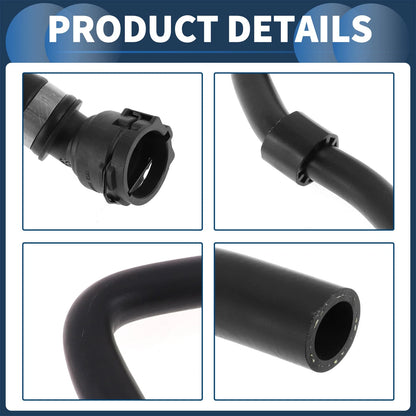 Heater Hose for BMW X3 E83 3.0L L6 (2007-2010) - Rubber Black