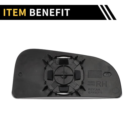 Right Mirror Glass Replacement for Dodge Ram 1500 - Non-Heated