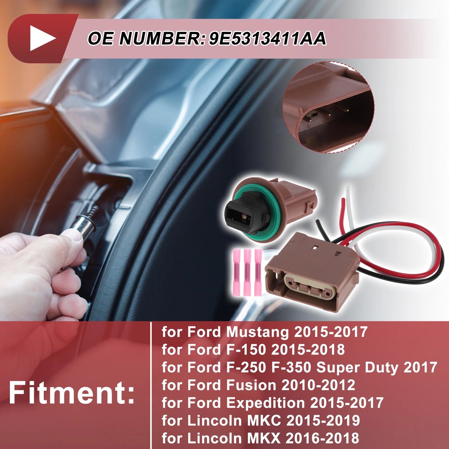 Parking Light Socket Wiring for Ford Mustang (2015-2017)