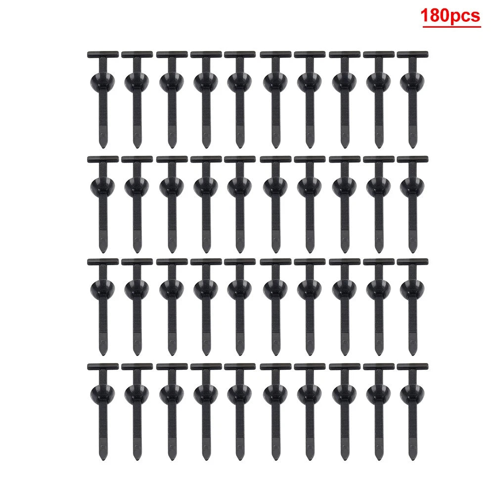 180Pcs Zip Tie Cable Buckle Self-Locking Fasteners for Car Daily Fixing
