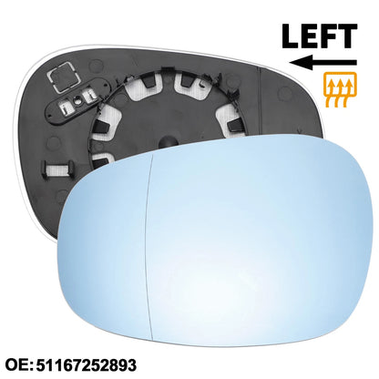 Heated Left Driver Side Mirror Glass for BMW 125i 128i 135i (2007-2013)