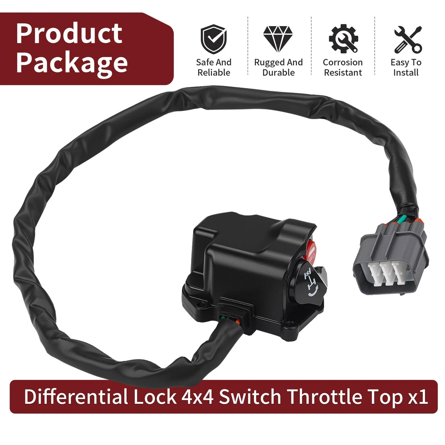 Differential Lock Switch for Honda TRX500 Foreman/Rubicon 2015-2019