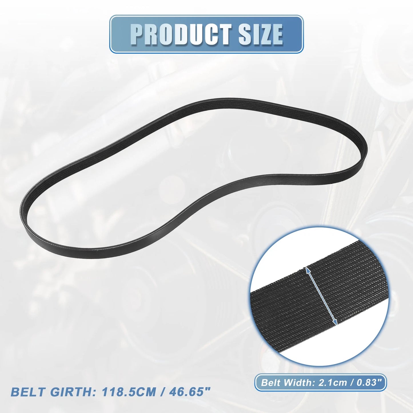 V-Ribbed Serpentine Drive Belt for Infiniti FX35 (2003 - 2007)